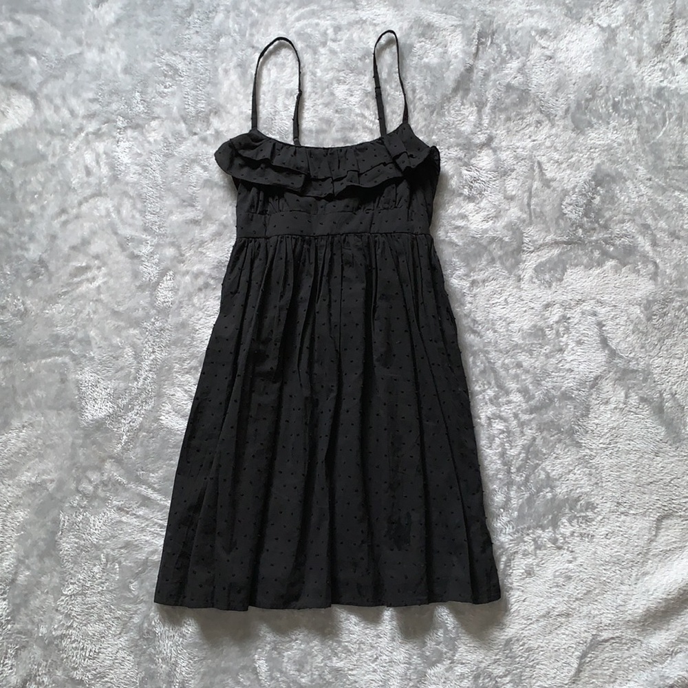 Xhilaration Black Swiss Dot Mini Dress